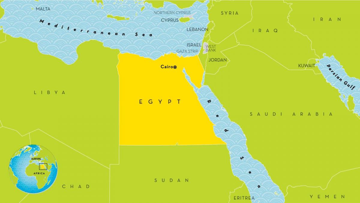hiriburua hiria egipto mapa