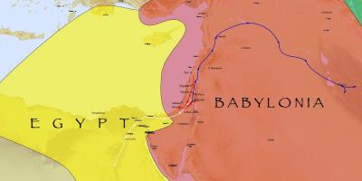 Mapa babilonia, egipto