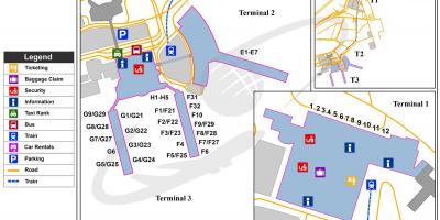 Kairoko nazioarteko aireportuko mapa