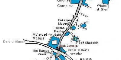 Khan el khalili bazar mapa